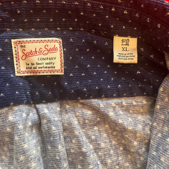 Men's Blue Patterned Shirt - Picture 4 of 5